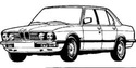 Гумени държачи за кори за BMW 5 Ser (E28) от 1981 до 1987