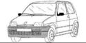 Предни ветробрани за FIAT CINQUECENTO (170) от 1991 до 1998